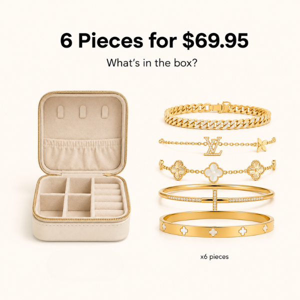 Jewellery box - 6 items