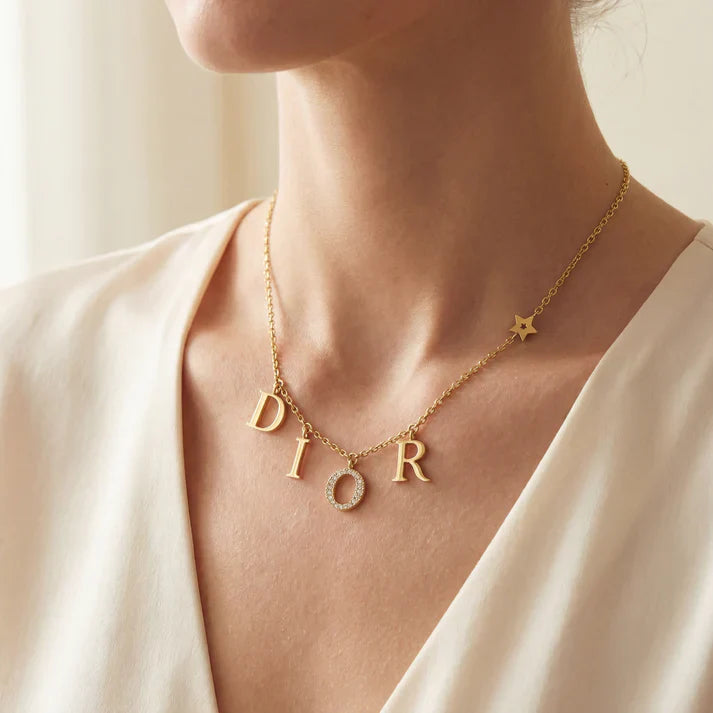 Gold CD Necklace